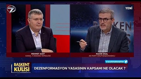 RTÜK ceza verdi, Mahir Ünal ağız değiştirdi