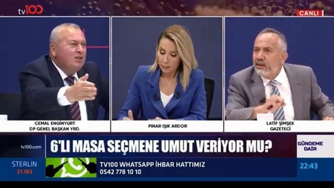 Cemal Enginyurt ile Latif Şimşek canlı yayında birbirine girdi!