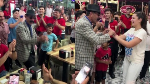 'Fenomen' Tıvorlu İsmail'in gittiği kebapçıda ilginç anlar
