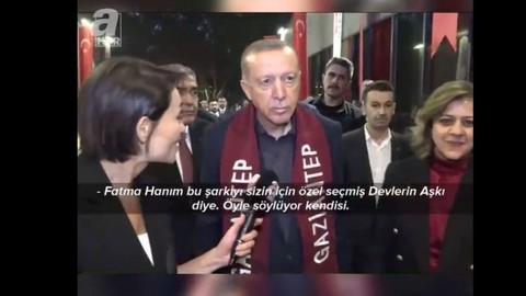 Erdoğan ve A Haber muhabiri arasında ilginç diyalog