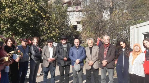 Tunç Soyer İkizdereli direnişçilere desteğe geldi, konuşma sırasında ocakta dinamit patlatıldı