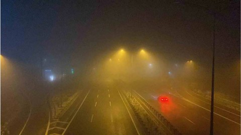 İstanbul - İzmir Otoyolu'nda sis: Görüş mesafesi 50 metreye düştü