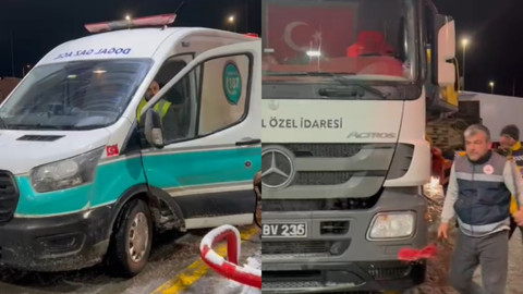 Yardım ekipleri olumsuz hava koşullarında felaket bölgesine ulaşmaya çalışıyor