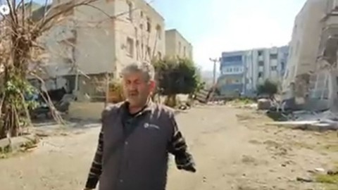 Hataylı depremzede: 'Ben devletin bir gazisiyim, hiçbir yardım göremedim'