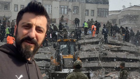 Röportaj Adam'ın deprem sonrası çektiği video gündem oldu!