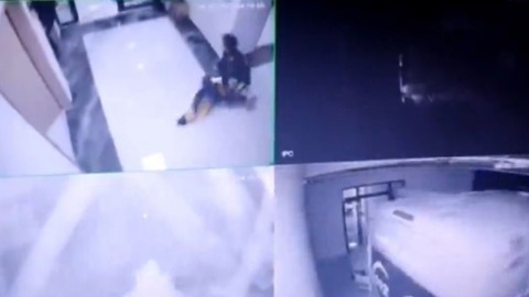 Hatay'da depremin şiddetini gösteren yeni görüntü
