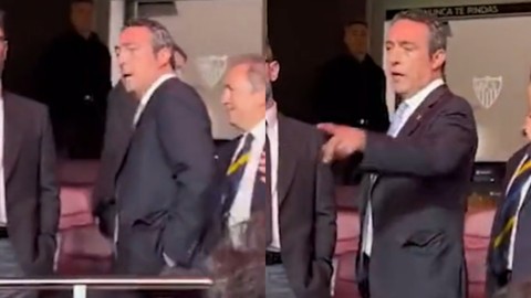 Ali Koç Fenerbahçe taraftarıyla böyle tartıştı: 'Sen dua et...'