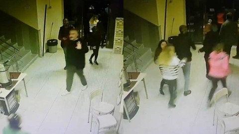 Adana'da depremin neden olduğu panik anları güvenlik kameralarında