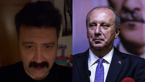Sanatçıları hedef alan Muharrem İnce'ye Bülent Emrah Parlak, Sırrı Süreyya taklidi ile yanıt verdi