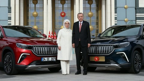 Erdoğanların Togg'unda dikkat çeken detay: Haberleri var mı?