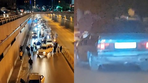 Adana'da asker uğurlamasında hayatları riske atan yolculuk