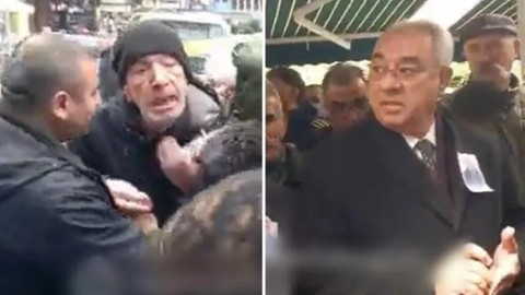 Cumhur İttifakı'na katılan DSP Genel Başkanı Önder Aksakal'a cenazede soğuk duş