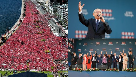 Millet İttifakı'ndan İzmir'de büyük miting | Kılıçdaroğlu: Yeni bir devri başlatıyoruz