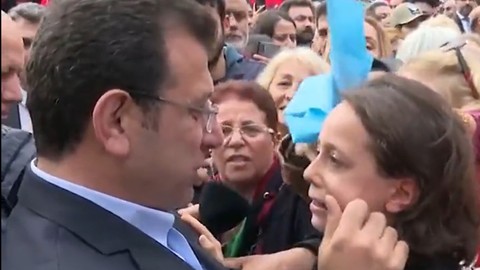 İmamoğlu'nu görmek için okula gitmeyen çocuk: "Okulu astım geldim Eko başkan"