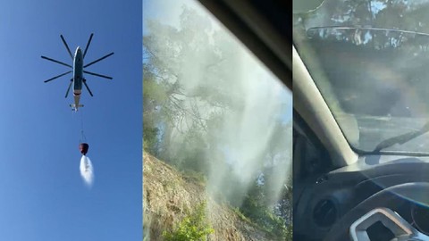 Muhabirler tonlarca suyun altında kalmaktan son anda kurtuldu!