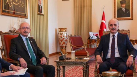 Kılıçdaroğlu'ndan Meclis Başkanı Kurtulmuş'a ziyaret