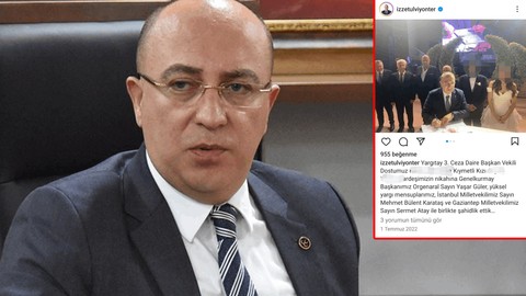 MHP'li Yönter'in Yargıtay 3. Daire üyesinin kızının nikah şahidi olduğu ortaya çıktı!