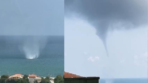 İstanbul'da Hortum Çıktı