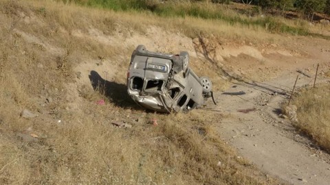 Şarampole Yuvarlanan Aracın Sürücüsü Hayatını Kaybetti