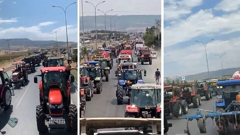 Kahramanmaraş'ta Çiftçilerden Eylem