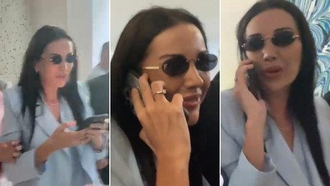 Dilan Polat, 'Alo' Diyerek Telefona Sarıldı