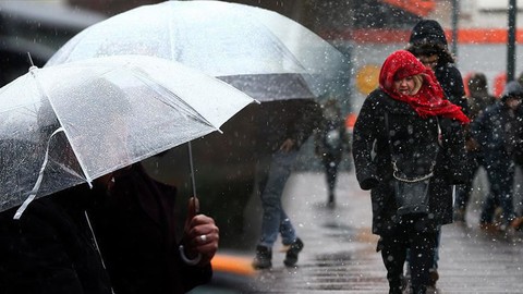 Meteoroloji'den Üç Bölge İçin Kar ve Sağanak Uyarısı