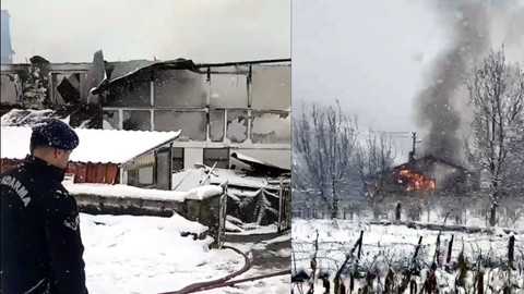 Alevler Evi Kül Etti, Yaşlı Adam Ölümden Döndü