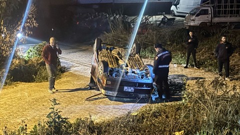 Takla Atan Otomobilin Sürücüsü Ağır Yaralandı