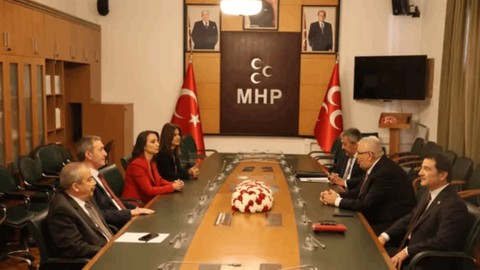DEM Parti'nin İlk Bayram Ziyareti MHP'ye