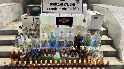 Tekirdağ’da Kaçak İçki ve Hap Operasyonu: 1 Kişi Tutuklandı