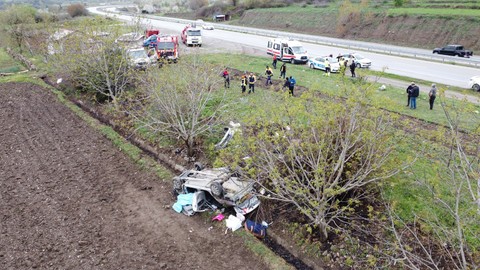 Amasya'da Feci Kaza: 1 Ölü, 2 Ağır Yaralı