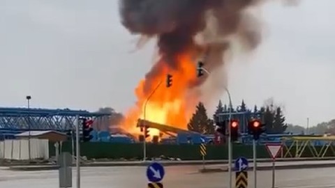 Bursa'da Geri Dönüşüm Tesisinde Patlama