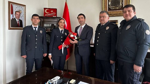 Polis Haftası Dolayısıyla Kaymakam Çomaklı’ya Ziyaret