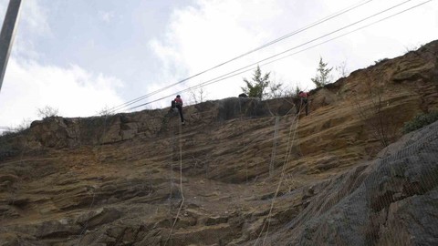 Gümüşhane’de Heyelan Sonrası Çalışmalar Bitti