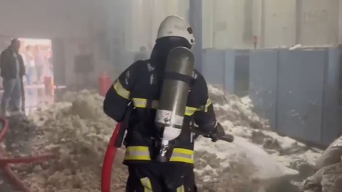 Kahramanmaraş'ta fabrika yangını  