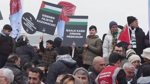 CHP'den Filistin'e Destek Yürüyüşü