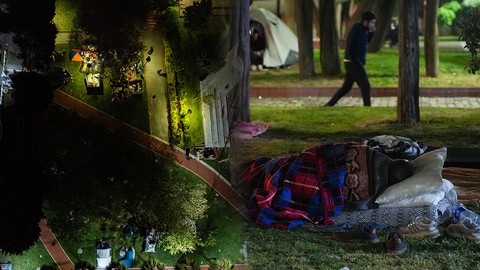 Deprem Korkusu Sürüyor! İstanbullular Bu Gece de Dışarıda: 'Mezarlıkta, Tabutlarda Yaşıyoruz'