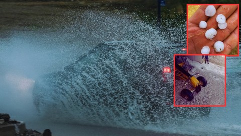 Ankara'da Sağanak ve Dolu Felaketi: Kent Sel Sularına Gömüldü