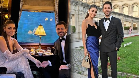 Hande Erçel ile Hakan Sabancı'dan Aşk Pozu... Roma-Paris Treninden Paylaştılar