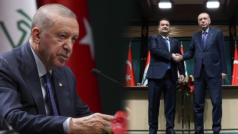 Cumhurbaşkanı Erdoğan ve Irak Başbakanı Sudani'den Net Mesaj: 'Bölgemizin Geleceğinde Teröre Yer Yok'