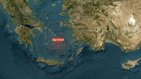 Ege Denizi'nde Peş Peşe Deprem