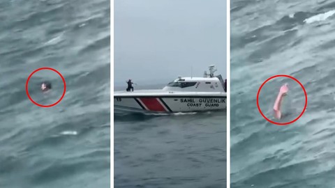 10 Yaşındaki Çocuk Denize Düştü, O Anlar Kamerada