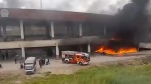 Ankara'da Korkutan Yangın