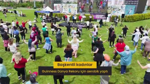 Ankara'da Kadınlar Guinness Rekoru İçin Buluştu
