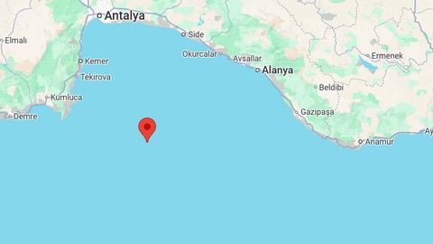 Antalya'da 4.1 Büyüklüğünde Deprem