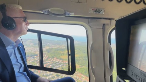 Vali Gül'den Kurban Bayramı Öncesi Havadan Denetleme