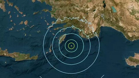Akdeniz'de Şiddetli Deprem! Datça'da Hissedildi