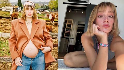 Gizem Karaca'dan Bebeğiyle İlk Kare!
