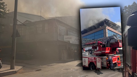 Bursa'da 4 Katlı Tekstil Mağazasında Yangın! Mahsur Kalan Kadın Kurtarıldı