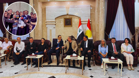 Terör Örgütü PKK Silah Bırakacak: DEM Parti Heyeti Süleymaniye'de! Resmi Törenle Karşılandılar